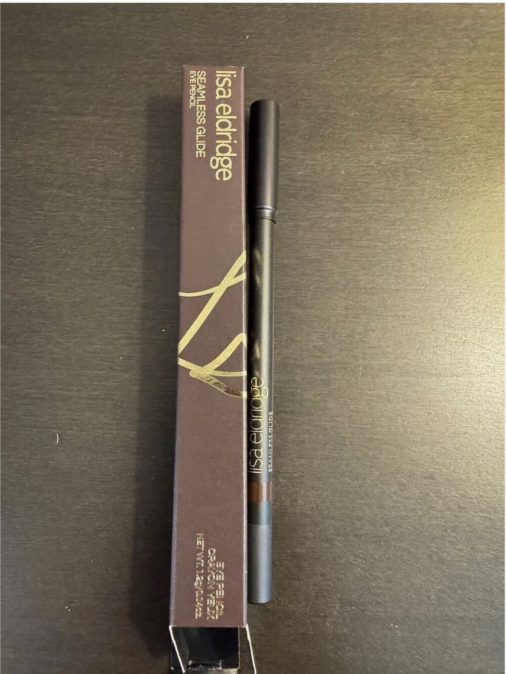 Lisa Eldridge Seamless Glide Eye Pencil Burnt Umber 1.2 g .04 oz Full Size NIB